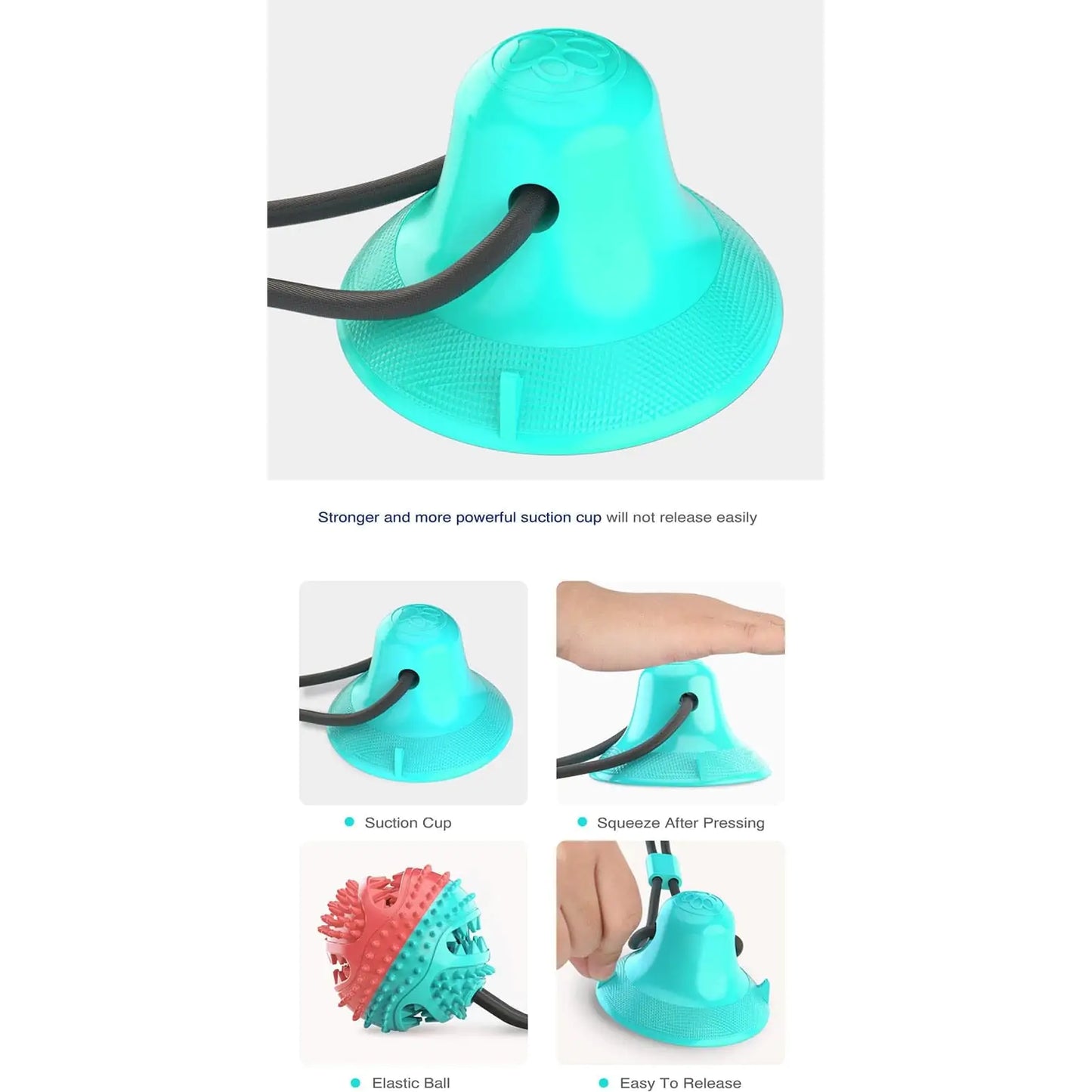 Dog Toy Silicone Suction Cup